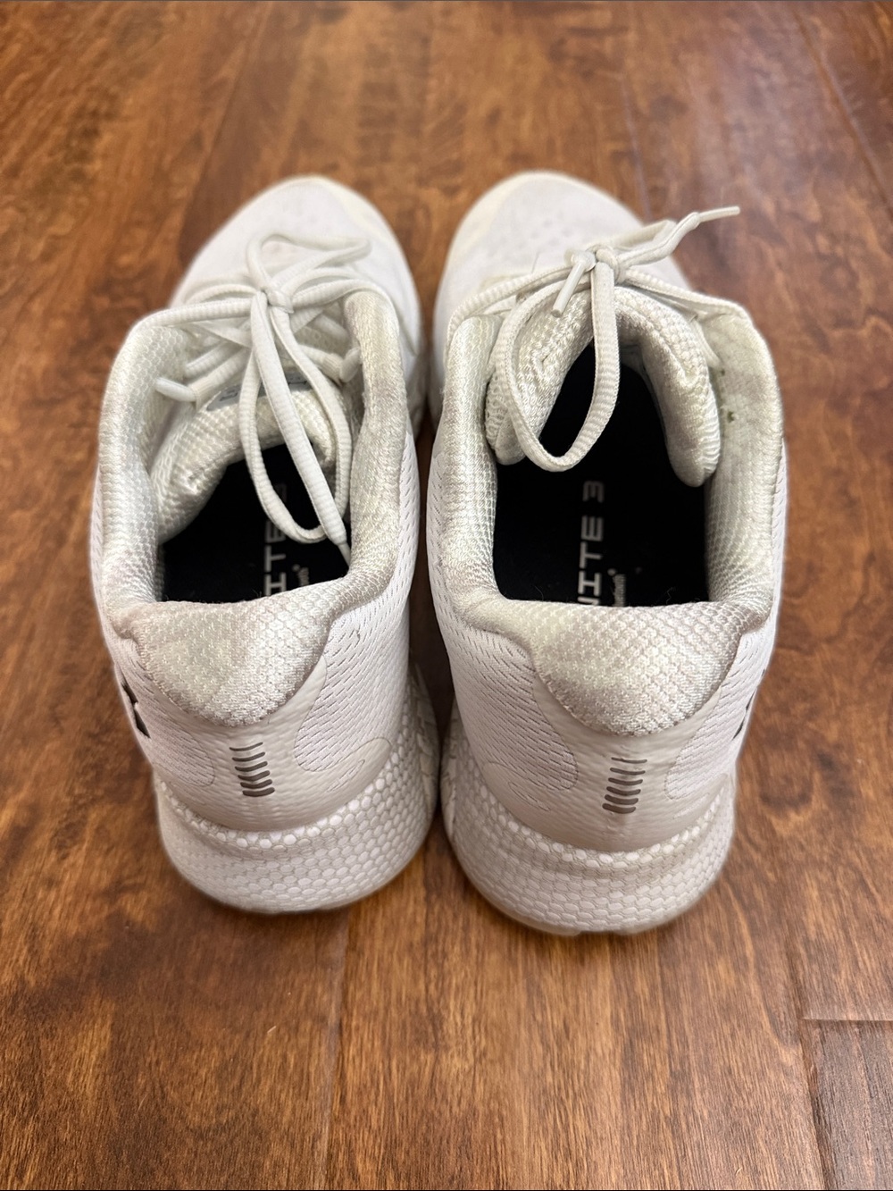 Under Armour Off-White Mesh Running Shoes - Picture 2 of 14